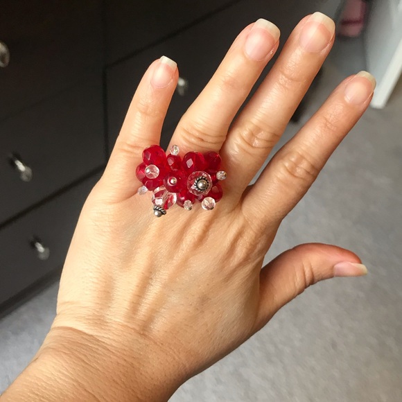 NEW Sterling Silver Crystal Ring - Picture 2 of 8